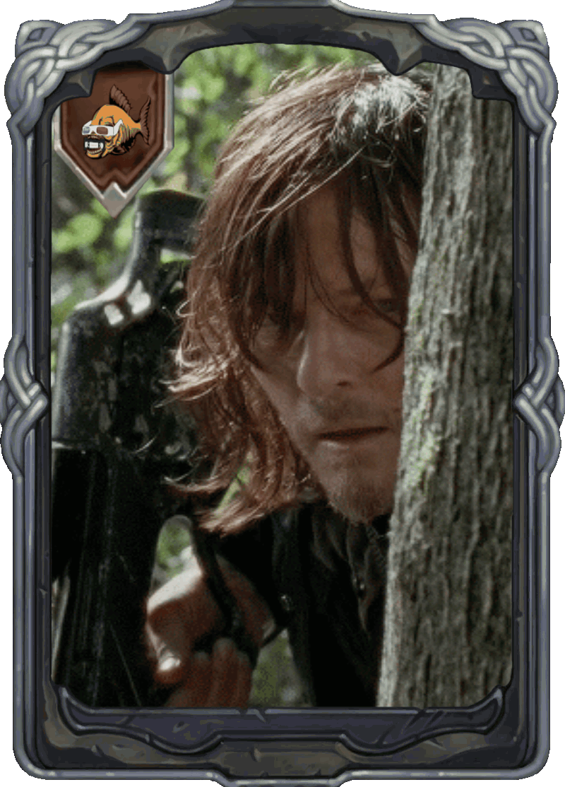 Ejemplo de cromo promocional del RETROPASS: Daryl